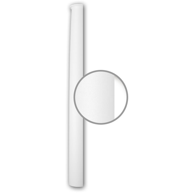 Profhome Decor - Half Column Shaft 116020 Profhome Column Decorative Element Neo-Classicism style white