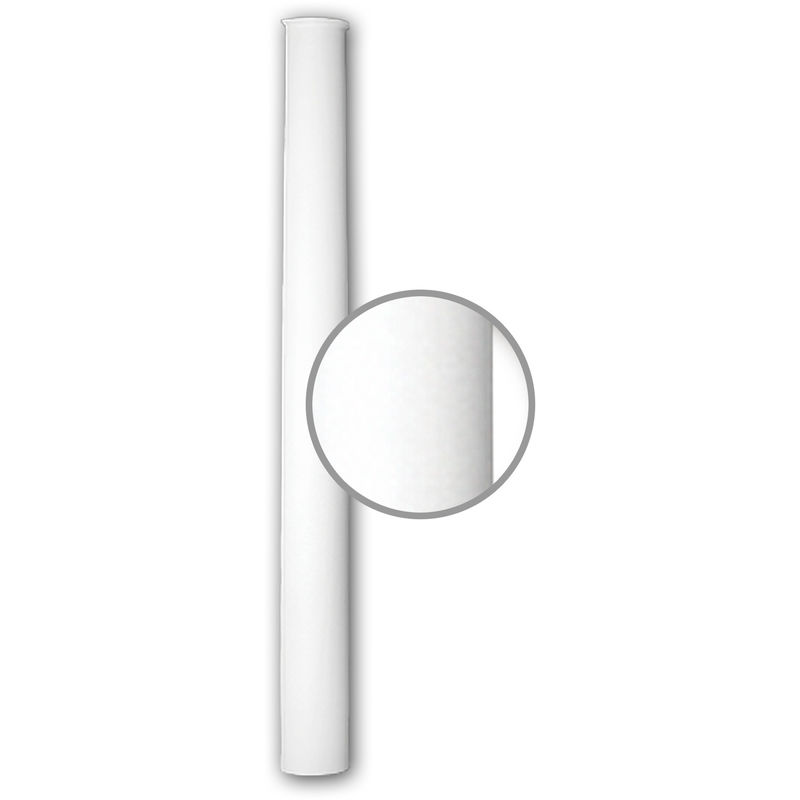 Profhome Decor - Half Column Shaft 116050 Profhome Column Decorative Element Neo-Classicism style white