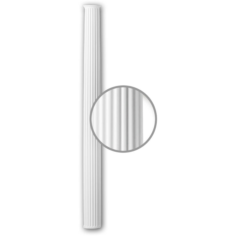 Profhome Decor - Half Column Shaft 116080 Profhome Column Decorative Element Neo-Classicism style white