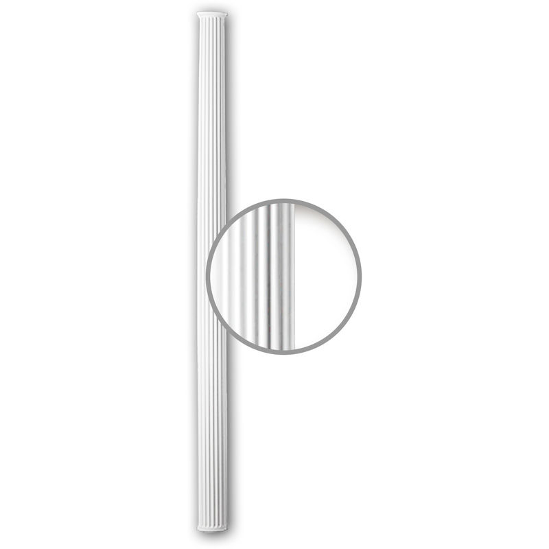 Half Column Shaft 116081 Profhome Column Decorative Element Neo-Classicism style white