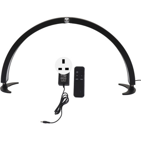 Half Moon Light 25W 7 Color Temperature 10 Gear Brightness Dimmable Nail Art Desk Lamp for Beauty Salon 100‑240V
