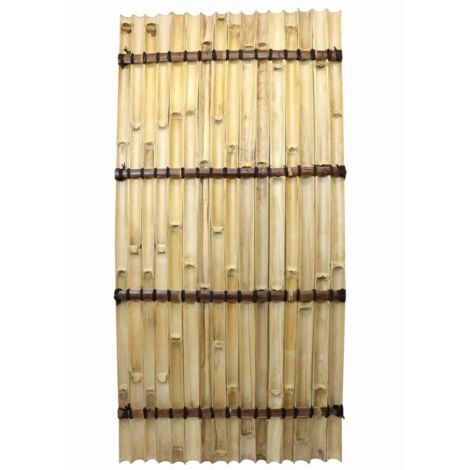 Half Pole Fence Panel (Pack of 4) - Bamboo - L400 x W100 x H200 cm - Tali