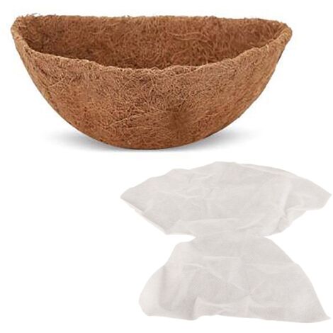 Half Round Coir Mat Replaceable Cocoa Basket Coconut Pads for Home Gardening