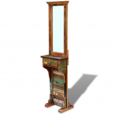 Hall Mirror Solid Reclaimed Wood 47x23x180 cm vidaXL