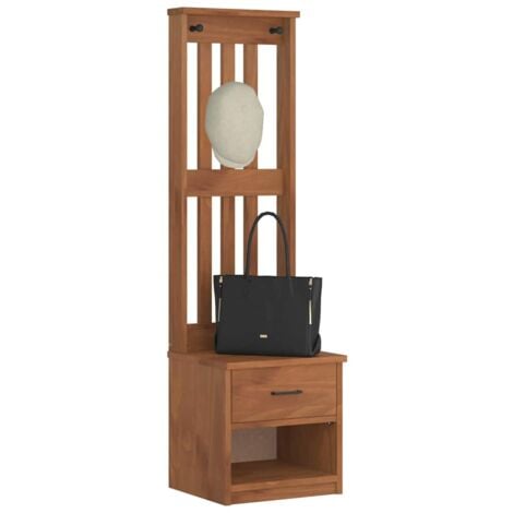 Hall Tree SANDENS 45x40x159.5 cm Solid Wood Pine VSVS3012910