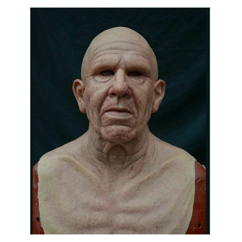 Halloween caldo vecchio acconciatura maschera