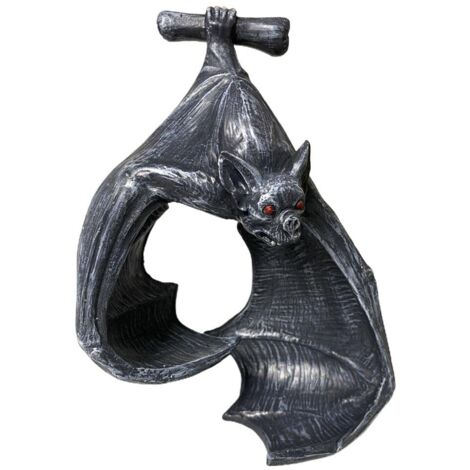 Halloween Chandelier Résine Suspendu Chauve-Souris en Forme Applique Murale Décor Sculpture Artisanat Mur Photophore pour Patio Jardin