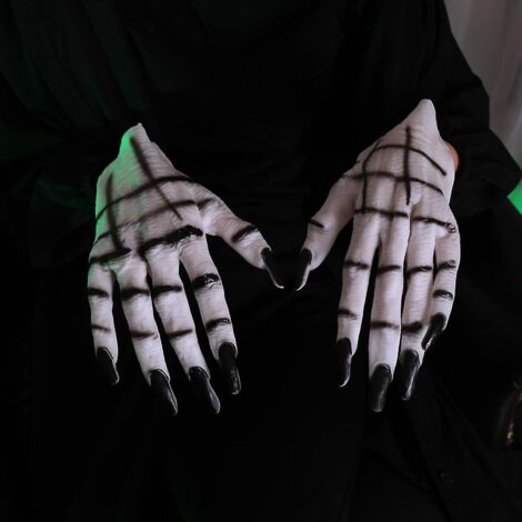 Halloween Costume Cosplay-effrayant Gants de sorcière en latex réaliste