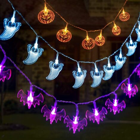 main image of "Halloween Decoration Decorative Fairy Lights for Halloween, 3 battery operated Halloween garlands 3.7 m with 30 LEDs for indoor / outdoor"