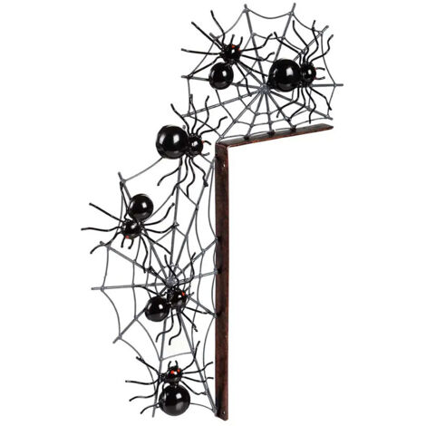 Halloween-Ecktürschild – Burg und Gräber, doppelseitige Türdekoration