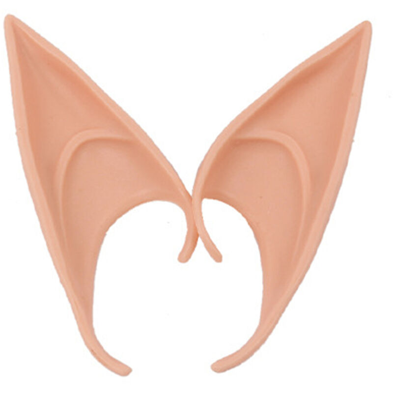 

Halloween Elf Ears Material de latex Elf Ears Cosplay Party Props para Halloween Christmas Prom Party, Color de piel claro