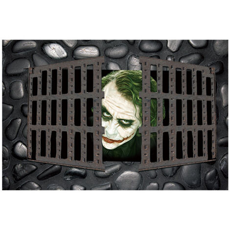 Halloween-Fußmatte (40 x 60 cm, C), Halloween-Clown-Fußmatte, Gruseliges S