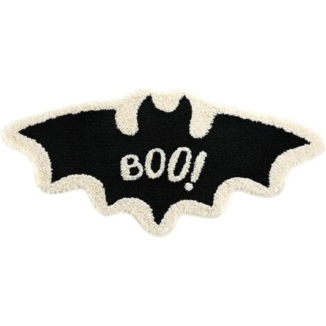 Halloween-Fußmatte, gotische Halloween-Dekoration, Fledermaus-Fußmatte für den Außenbereich, saugfähige Teppichoberfläche, dekorativer Bodenteppich