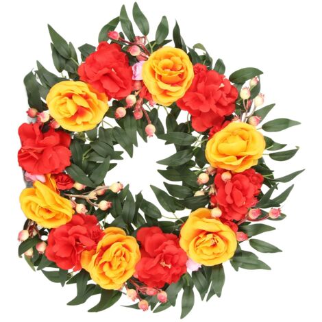 Halloween Garland Artificial Garland Window Door Hanging Wreath for Halloween Decor
