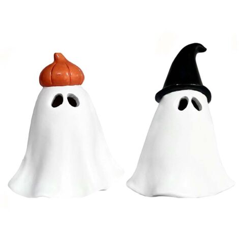Halloween-Geister-Räuchergefäß, Halloween-Kürbis-Geist-/Hexen-Dekoration, geeignet für den Innenbereich im Büro, 2 Stück