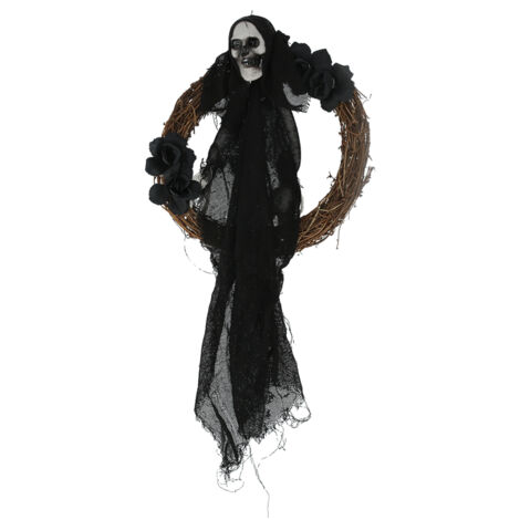 Halloween Ghosts Wreath Front Door Hanging Wreath Ghosts House Decoration Props Halloween Ornaments for Festival Decoration