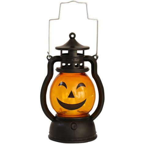 Halloween Huile Lampe Portable Pumpkin Lantern Decoration Decoration Night Light Halloween Lampe de citrouille Portable Ghost Lanterne décorative LED Rétro Halloween Ornements