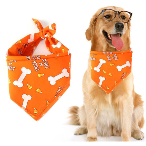 Halloween-Hundehalstuch – Waschbarer Schal und Halsband für Hunde und Katzen