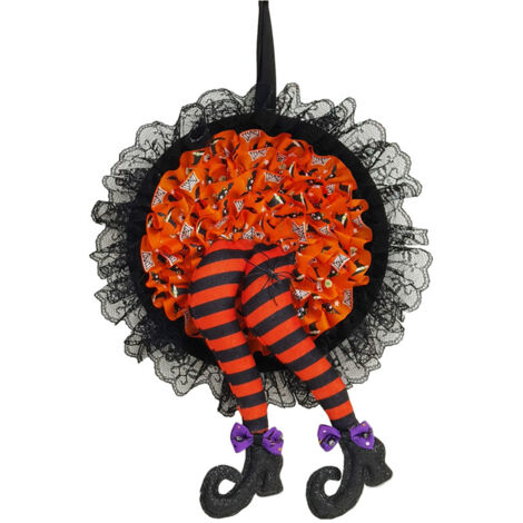 Halloween-Kranz mit Hexenkrallen – Türdekoration für Partys