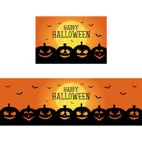 Halloween-Küchenmatten, 2er-Set bequeme Küchenmatten und Teppiche