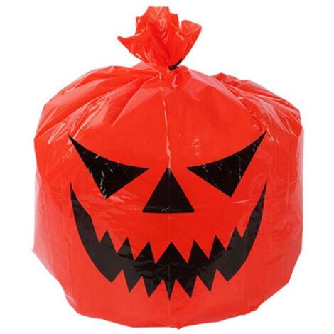 Halloween-Laubsack, Garten, Rasen, strapazierfähiges PE, Außendekoration, Kürbis-Müllsack