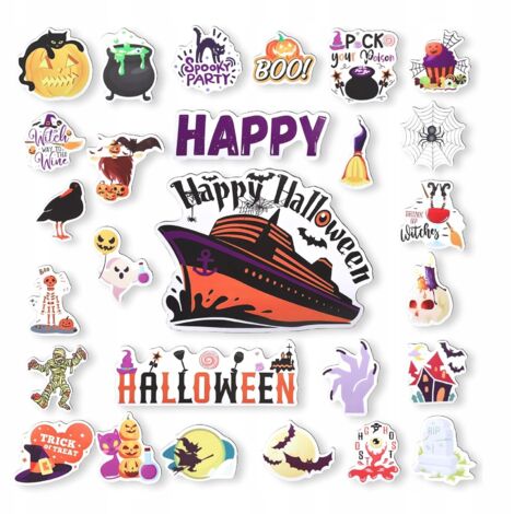 HALLOWEEN-MAGNETE 27er-Set für Kühlschrank-Ornamente und Dekorationen