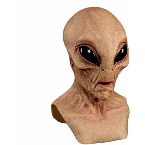 Halloween Masque Effrayant Nouveauté Costume Party Latex Animal Visage Masque Pleine Tête Alien Visage Latex Horreur Couvre Masque Alien Chef Bouclier Pour Halloween Party