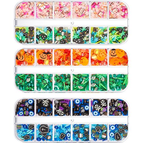 Halloween Nail Art Paillettes, Nails Design Halloween Partystyle 4