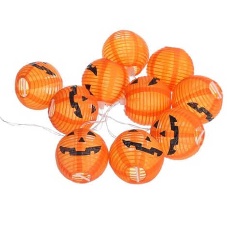 Halloween Pumpkin Lights Energy Saving 20LED High Brightness Festival Decoration for Garden Pumpkin String Lights