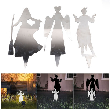 【Halloween-Schild】Hexen-Silhouette, 3er-Pack, Eisenschilder für den Außenbereich, Dekoration für Feste, Hauspartys