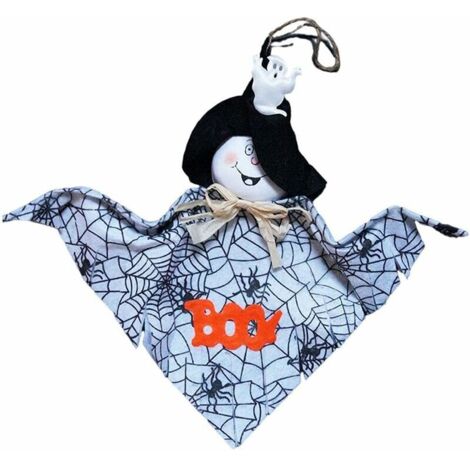 Halloween Suspendu Fantôme Potiron Fantôme Paille Windsock Pendentif pour Halloween Patio Pelouse Jardin décorations de fête