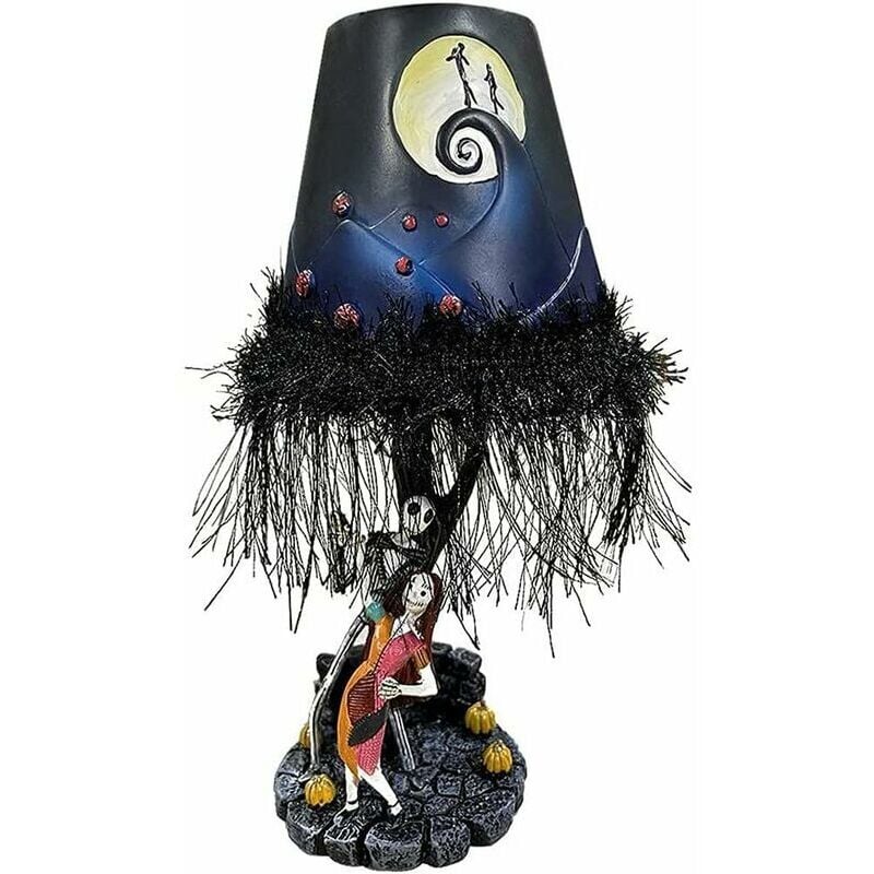 Halloween Table Lamp,Light Up led The Nightmare Before Christmas,Halloween Table Lamp Desktop Decoration Light Up led Moonlight Table Lamp Figure