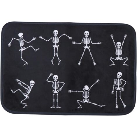 Halloween-Teppich mit Totenkopfmuster (40×60cm)