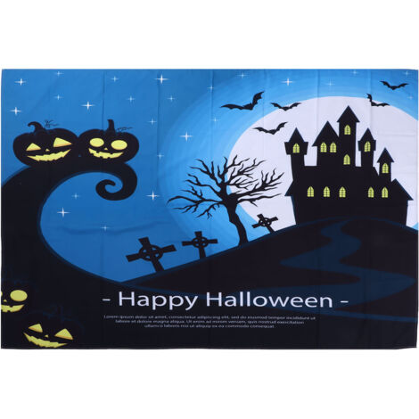 Halloween-Wanddekoration aus Polyester, 200 x 150 cm, DIY-Partydecke