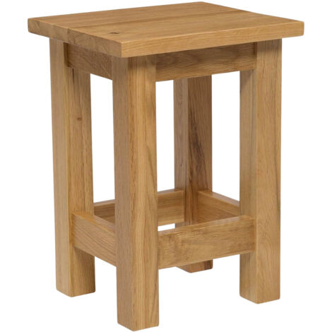 Hallowood Furniture Waverly Oak Small Occasional Table in Light Oak Finish, Compact Solid Wooden Side, Lamp or Coffee Table for Living Room, Bedside or Lounge