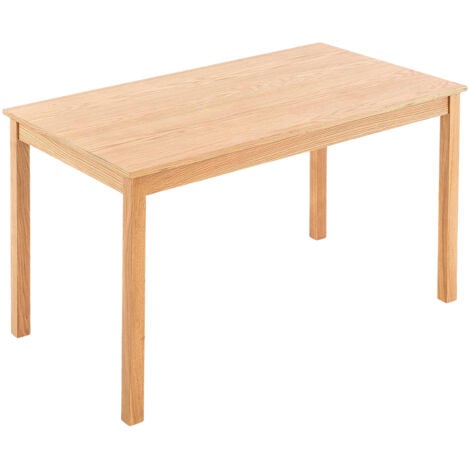 Hallowood Furniture Waverly Small Oak Dining Table, Rectangular Solid Wooden Table in Light Oak Finish, Ideal for Dining Room, Lounge or Kitchen (120cm x 70cm)