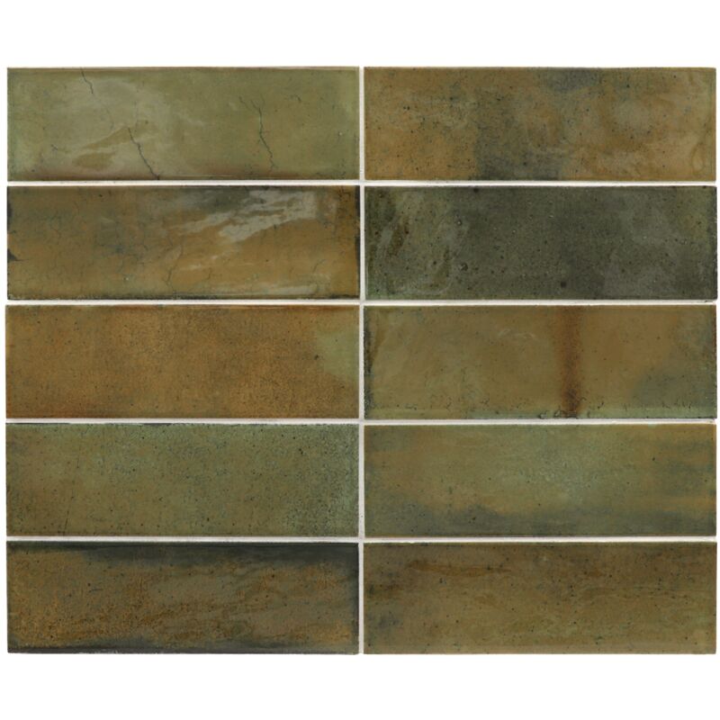 Equipe - Faïence - hanoi - hanoi wild olive - 6,5X20