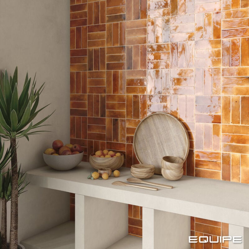 Equipe - Faïence - hanoi - hanoi burnt red - 6,5X20 arco