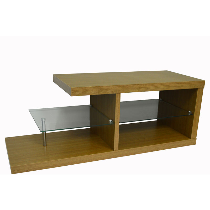 HALO - Chunky TV Stand / Entertainment Unit / Coffee Table - Oak