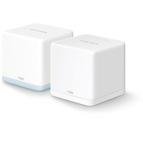 Halo H32G(2-pack) Router WiFi Mesh AC1200Mbps Router e Ripetitore 2 Pezzi con Copertura Fino a 260 Porte Ethernet Gigabit Beamforming MU-MIMO Access Point WiFi Ethernet