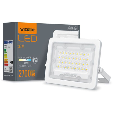 Halogenstrahler 30W neutrales Licht 5000K 2700lm IP65 LUCA Videx