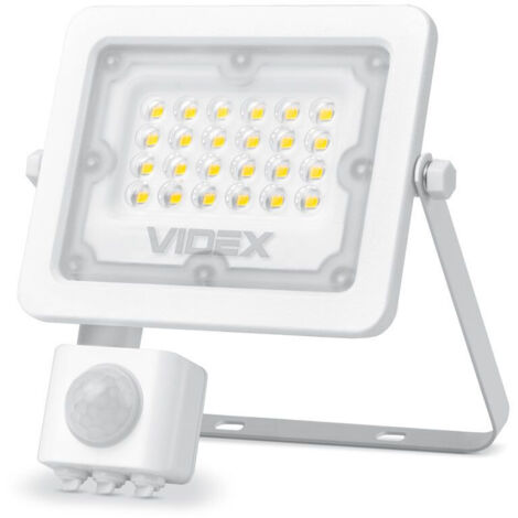 Halogenstrahler PIR Bewegungsmelder 10W neutrales Licht 5000K 900lm IP65 LUCA Videx