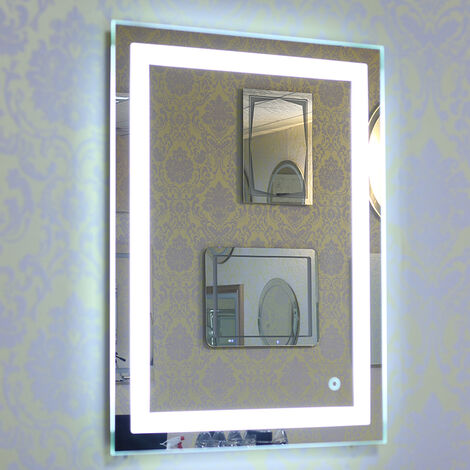 Haloyo® 60x80 cmSpecchio LED Lampada da specchio Illuminazione da bagno,luce bianca fredda