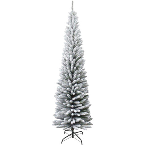 Haloyo® Albero di Natale artificiale da 210 cm, albero di Natale artificiale, base in metallo