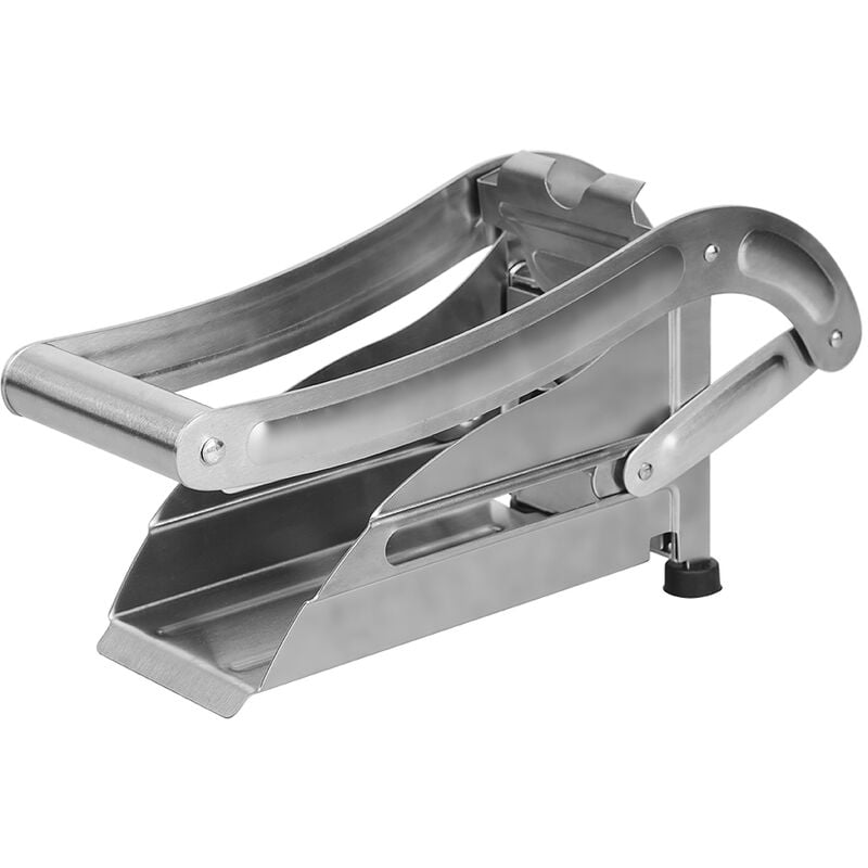 Coupe Frite en Acier Inoxydable Professionnel Ménage,Coupe Frites Manuel,Trancheuse de Frites,couleur métallique - Haloyo