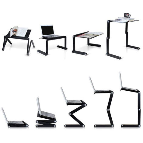 Haloyo® Notebook Stand Kompatibel für Laptop,Laptop Erhoehung Fuer Schreibtisch,Schwarz