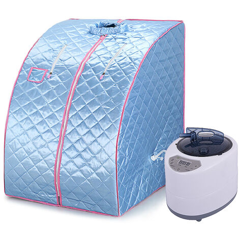 Haloyo® Sauna a Vapore Portatile con Telecomando,Blu
