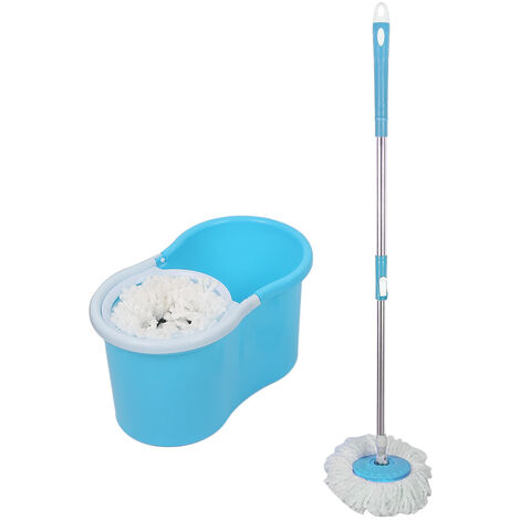 Haloyo Set mocio e secchio , con turbo, mocio per la pulizia dei pavimenti blu