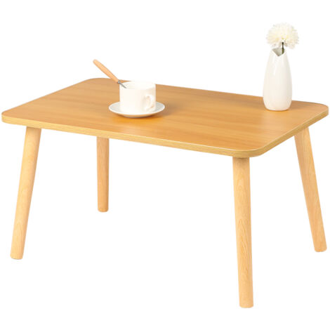 Haloyo® Table Basse, Table de Salon Moderne Minimaliste, assemblage facile, 60x40x32cm, noyer