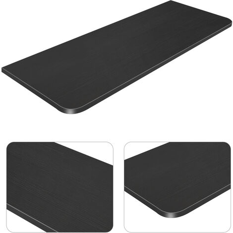 Haloyo Tavolo Pieghevole da Parete, Scrivania Pieghevole per Computer in Legno Massello, Tavolo Ribaltabile da Parete, 80 x 50 x 1,6 cm,nero